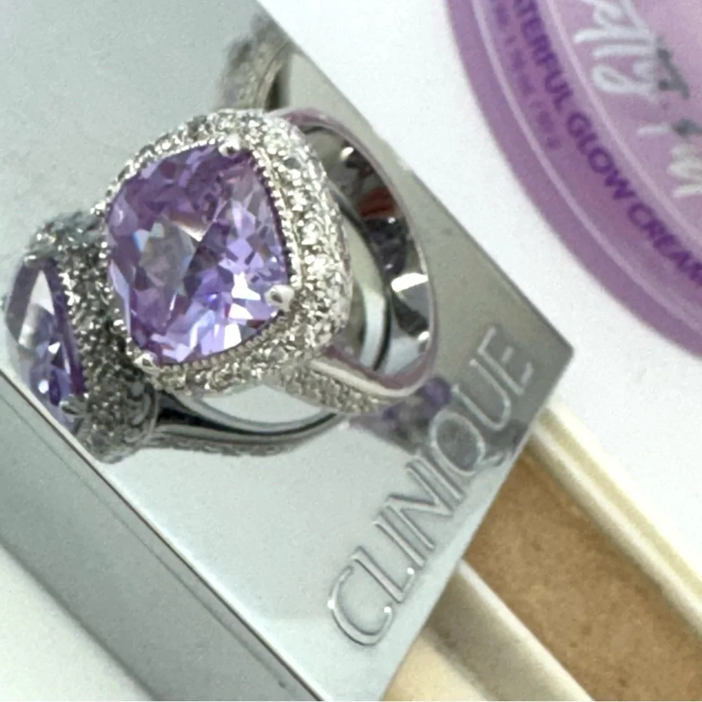 Bundle🛍️ Elgin II Watch Ring Korean Cream Clinique Eyeshadow Silver Purple Glam